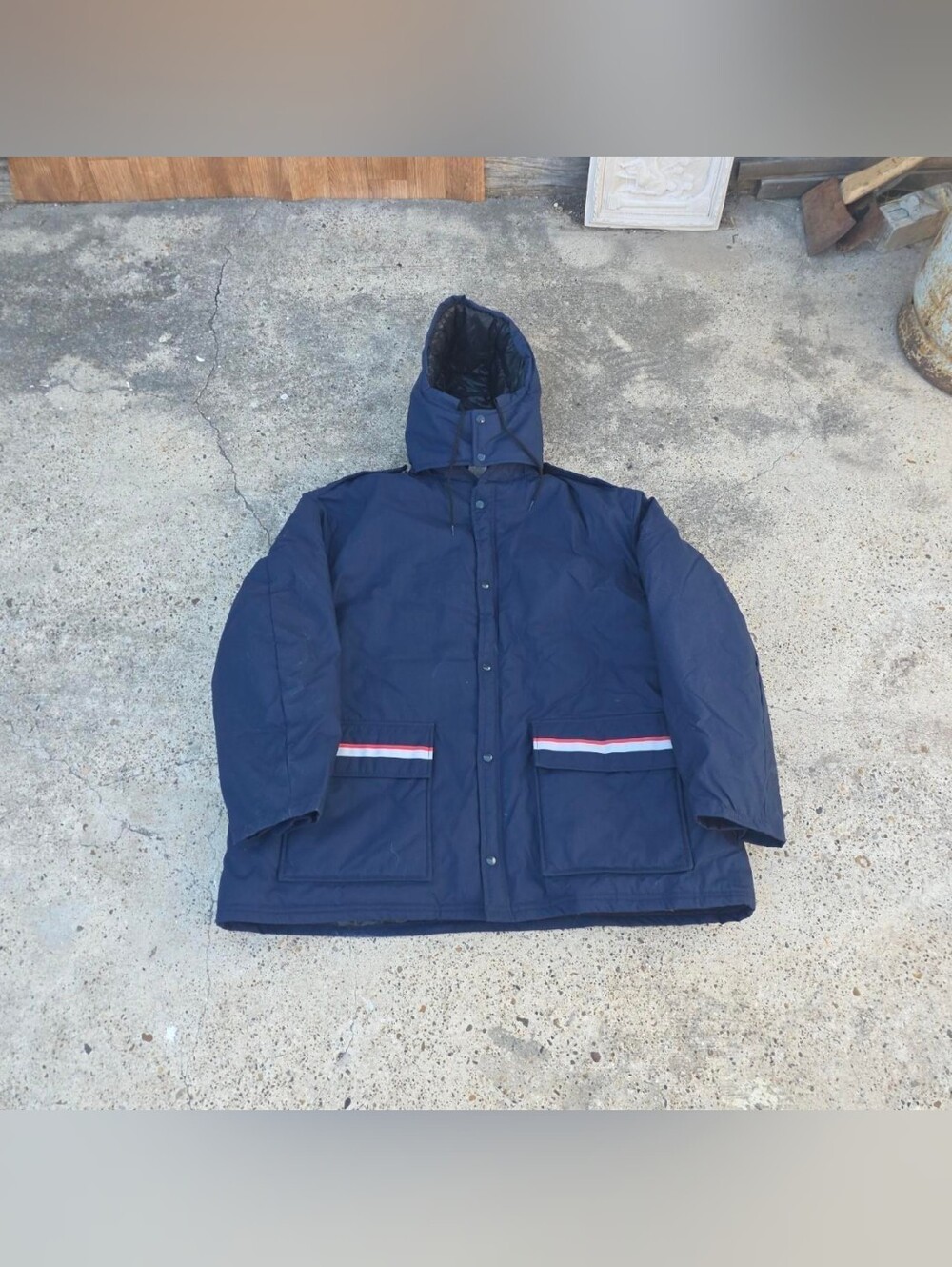 Vintage USPS Letter Carrier Navy Blue Parka Jacket Size XXL